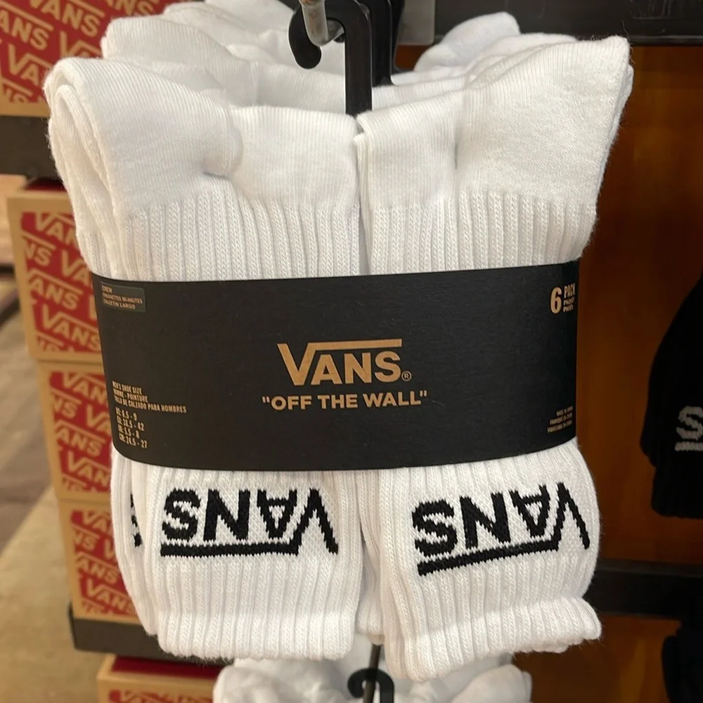 Vans Socks 6 pairs set CREW VANS. 